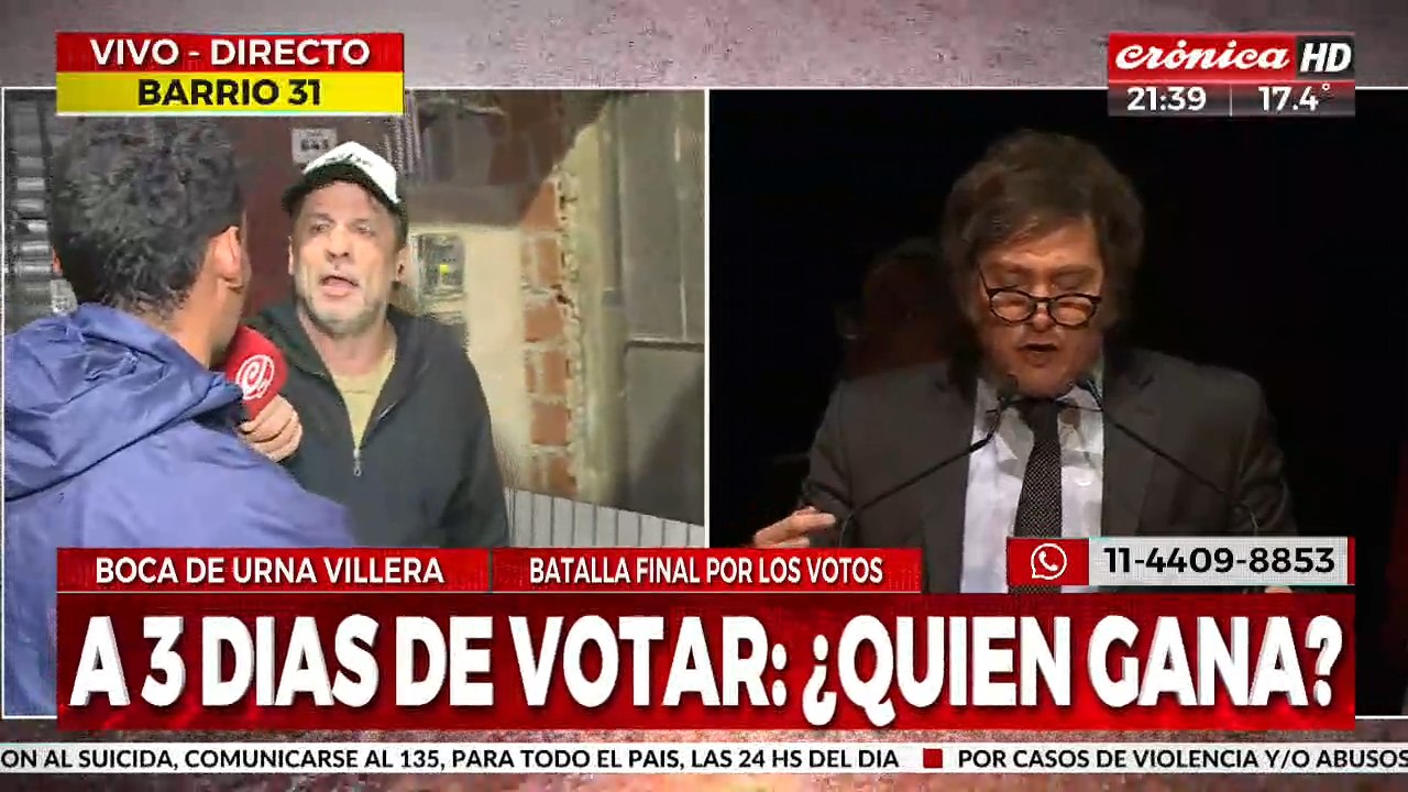 Boca de urna de Crónica: estuvimos en la villa 31 y en la calle Corrientes