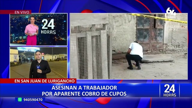 SJL: asesinan a balazos a trabajador por aparente cobro de cupos