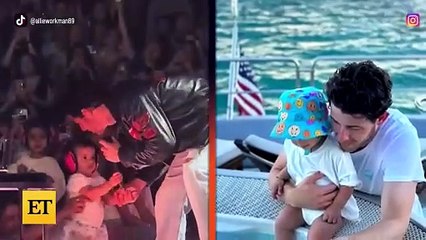 Nick Jonas KISSES Daughter Malti During Front-Row Serenade at Concert