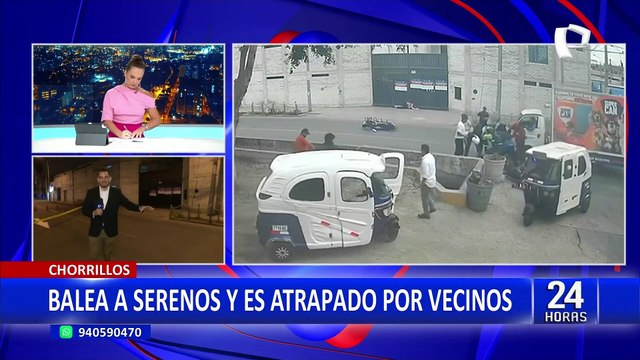 Chorrillos: vecinos capturan a delincuente que baleó a serenos tras asaltar a mujer