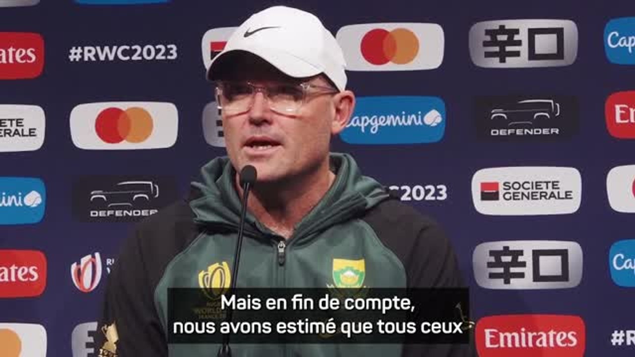 Afrique du Sud - Nienaber : "Il n'y avait pas de raison de changer"