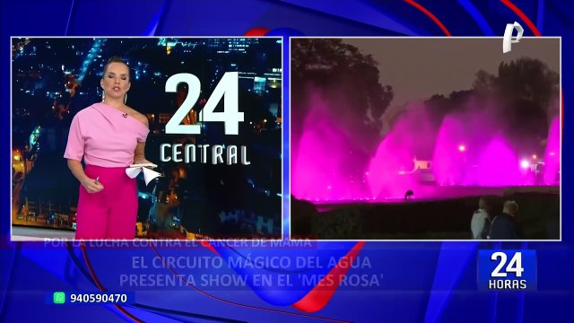 Circuito Mágico del Agua conmemora el Día Mundial de la Lucha contra el Cáncer de Mama