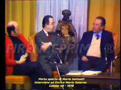 Porta aperta di Mario Salinelli. Rarissima intervista ad Enrico Maria Salerno - Canale 48 - 1977