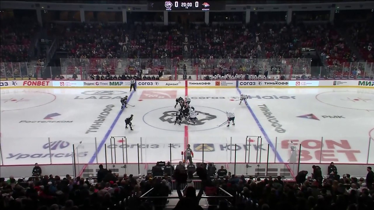KHL - Traktor Chelyabinsk - Metallurg Magnitogorsk - 19.10.2023 - Period 1