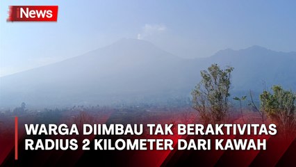 Asap Putih Mengepul dari Kawah, Gunung Slamet Naik Status Waspada