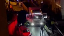 Maltepe'de dehşet saçan sürücünün yakalanma anı