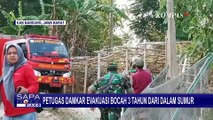 Detik-detik Petugas Damkar Evakuasi Bocah 3 Tahun Jatuh ke Sumur di Bandung