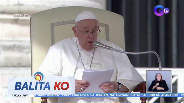 Oct. 27, idineklarang 'Day of Fasting, Penance, and Prayer for Peace' ni Pope Francis dahil sa gulo sa Gaza | BK