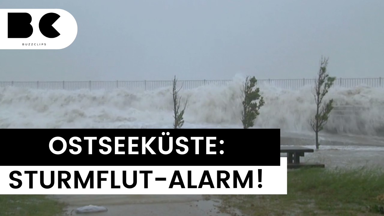 Sturmflut-warnung für ostseeküste