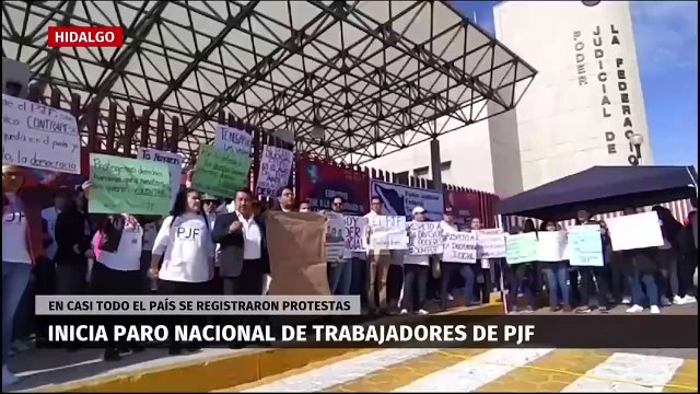 Inicia el paro nacional del Sindicato de Trabajadores del Poder Judicial. Elisa Alanís, 19 de octubre de 2023