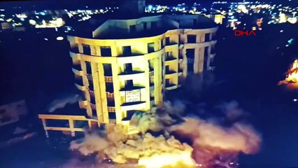 Le bâtiment endommagé lors du tremblement de terre n'a pas pu être démoli à la dynamite