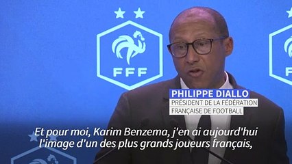 Benzema est "l'un des plus grands joueurs français", selon le président de la FFF