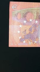 Euro banknote with five identical digits