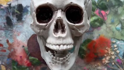 Man turns a cheap decorative skeleton into the stuff of nightmares