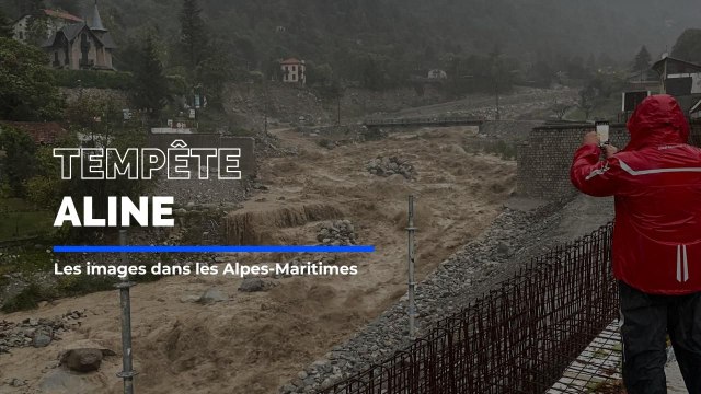 Tempête Aline : des Vallées à la Côte, les images dans les Alpes-Maritimes