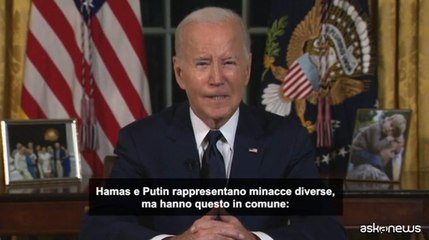 Biden: Hamas e Putin vogliono entrambi annientare una democrazia vicina