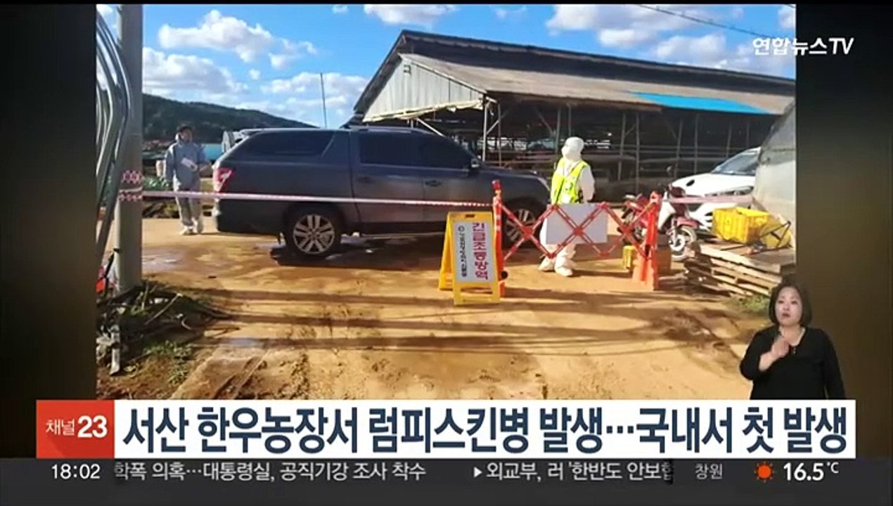서산 한우농장서 럼피스킨병 발생…국내서 첫 발생