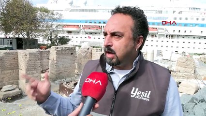 Des ruines de la période byzantine vieilles de 2 mille ans seront exposées à Sarayburnu