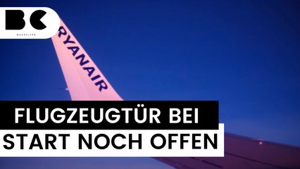 "Verängstigend": Tür von Flugzeug bei Start noch offen