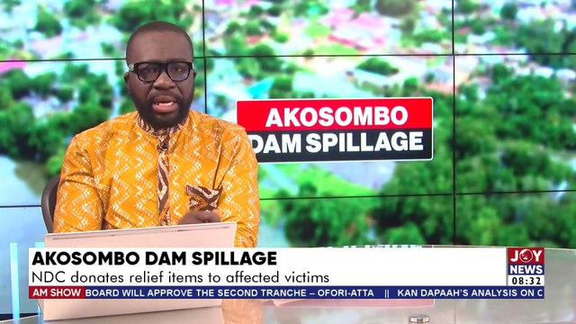 Akosombo Dam spillage: NDC donates relief items to victims in affected districts | The Big Stories