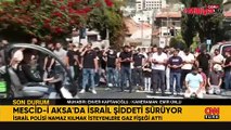 İkinci cuma! Mescid-i Aksa'da İsrail polisinden müdahale
