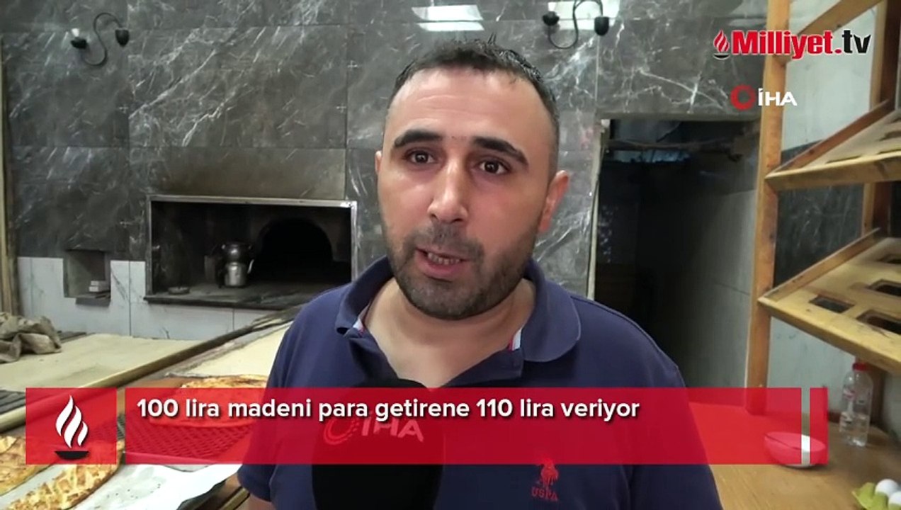 100 lira madeni para getirene 110 lira veriyor