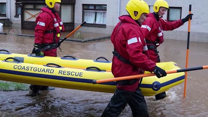 Flooding in Brechin from Storm Babet
