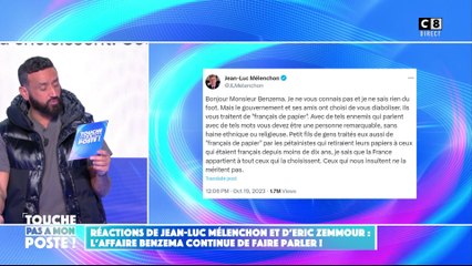 Affaire Karim Benzema : Jean-Luc Mélenchon exprime son soutien au footballeur