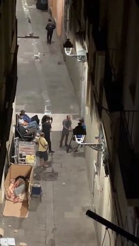 Campamento de drogadictos en plena Ciutat Vella