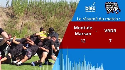 Résumé match Mont de Marsan - VRDR 12-7