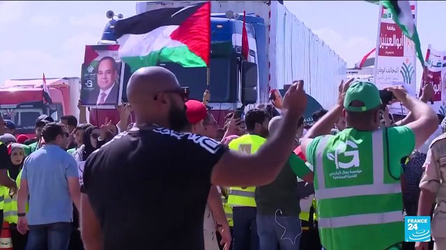 Aid trucks need to move to Gaza 'as quickly as possible', says UN chief on visit to Rafah crossing