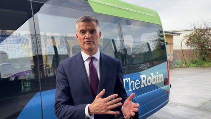Forest MP and Transport Secretary Mark Harper speaks of his support for The Robin