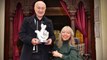 Sir Tony Robinson presenting National Lottery Awards Heritage Winner Esther Fox with her award at Hastings Museum on October 20 2023.