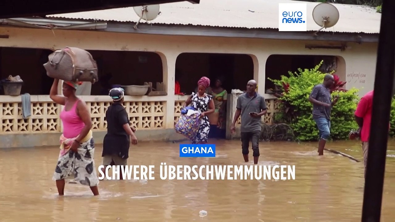 Wegen Überschwemmungen: 26.000 Menschen verlassen ihre Häuser in Ghana