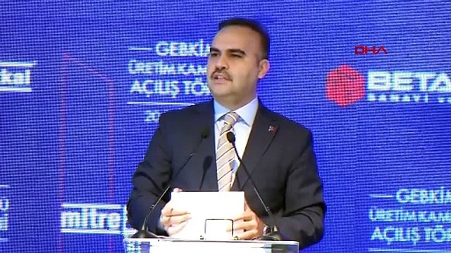 Le ministre Kacır a pris la parole lors de la cérémonie d'ouverture du nouveau campus de production de Beta Kimya.