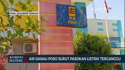 Air Danau Poso Surut Pasokan Listrik Terganggu