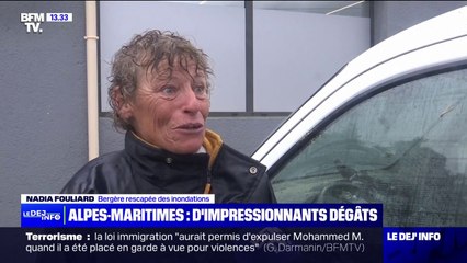 "Si le vent s'engouffrait, la roulotte chavirait": la frayeur de cette bergère, rescapée des inondations dans les Alpes-Maritimes