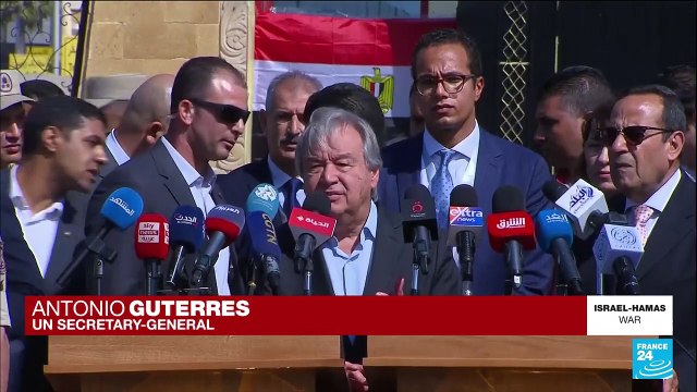 UN chief pushes to get essential aid into Gaza as trucks remain at Egyptian border