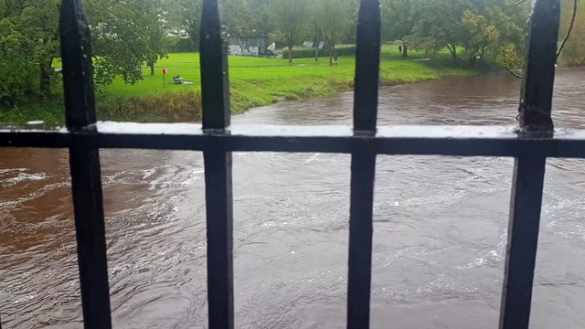 River Wharfe, Ilkley during Storm Babet