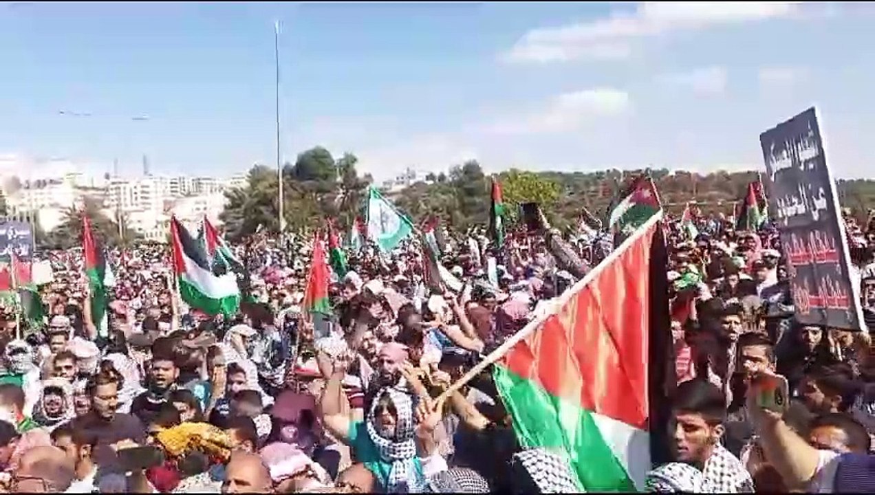 الأغوار تخرج نصرة لغزة