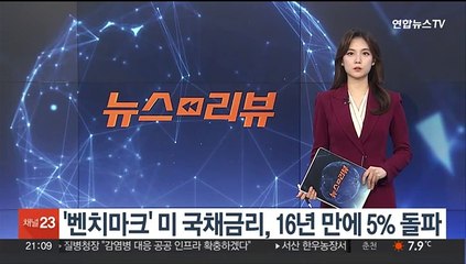 '글로벌 벤치마크' 미 국채금리, 16년 만에 5% 돌파
