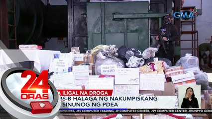 Halos P6-B halaga ng nakumpiskang droga, sinunog ng PDEA | 24 Oras