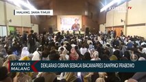 Sahabat Gibran Malang Raya Deklarasi Gibran Maju Bacawapres Dampingi Prabowo