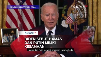 Biden Samakan Hamas dan Valdimir Putin: Sama-Sama Ingin Musnahkan Demokrasi