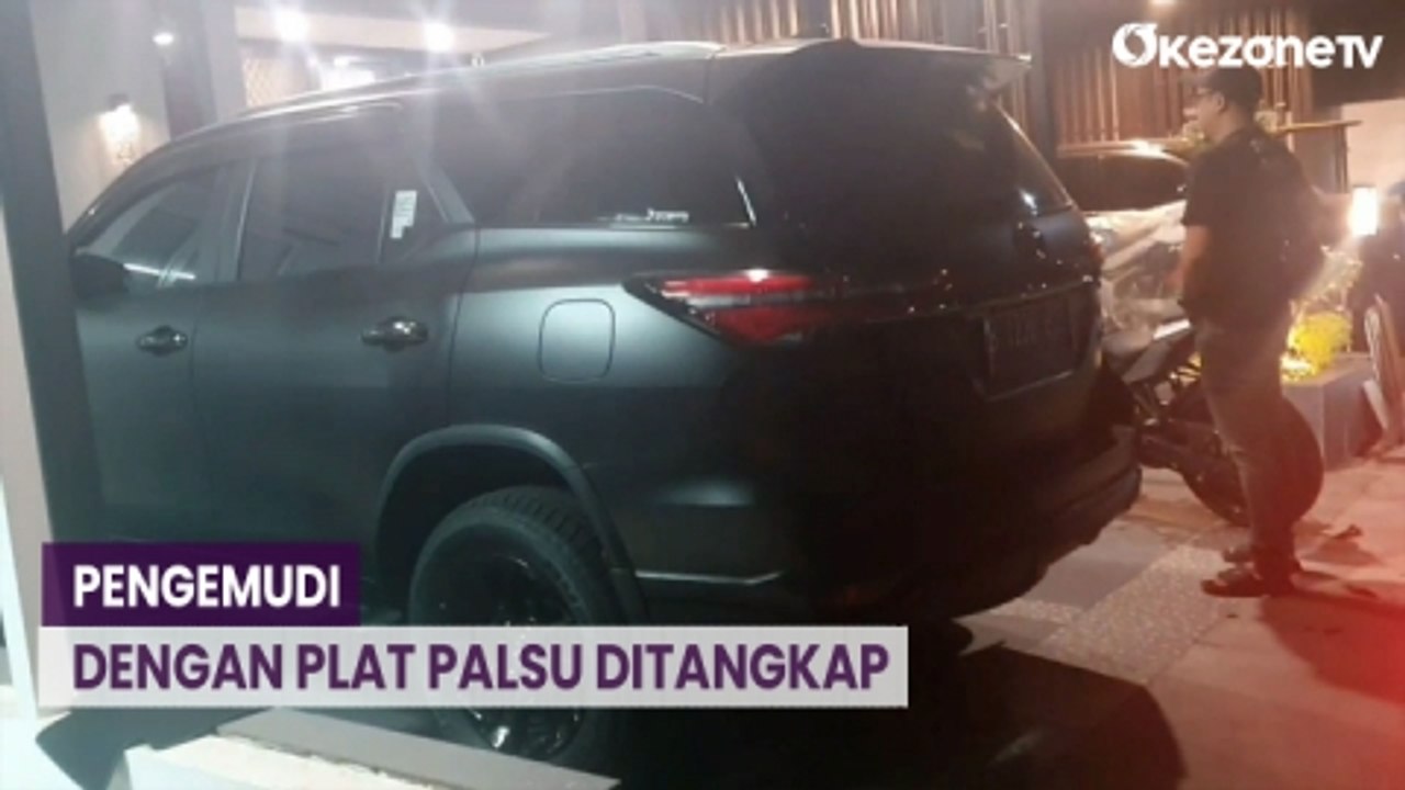 Pengemudi Fortuner dengan Plat Polri Palsu Ditangkap Polda Metro Jaya