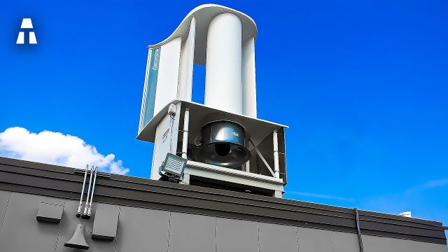 Cette Éolienne Sans Pales Génère 50% d'Énergie de Plus que les Panneaux Solaires