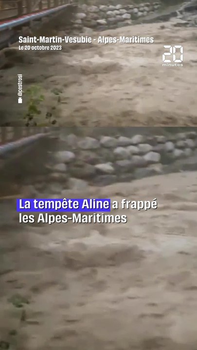 Les Alpes-Maritimes frappées par la dépression Aline trois ans après la tempête Alex #shorts