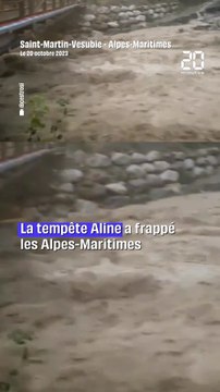 Les Alpes-Maritimes frappées par la dépression Aline trois ans après la tempête Alex #shorts