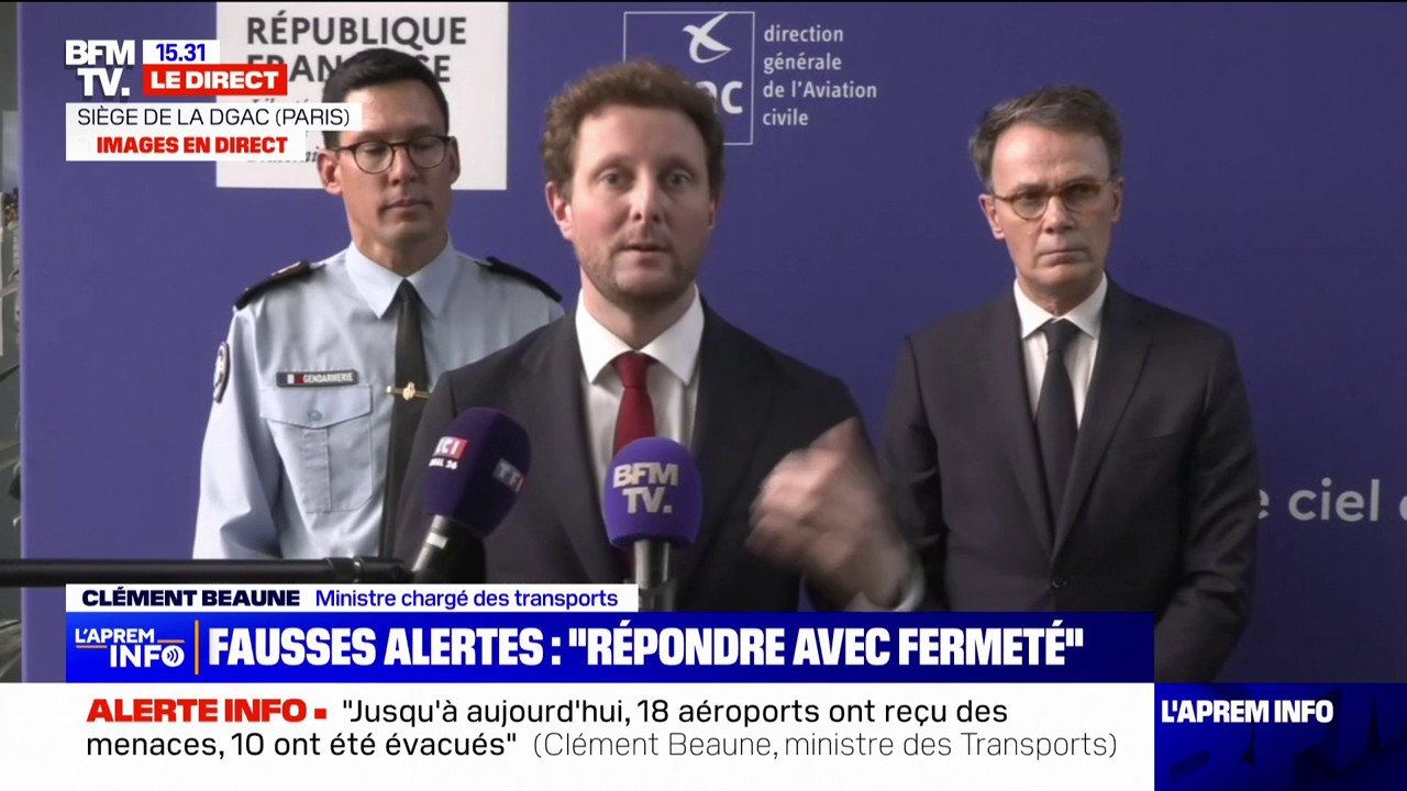 Clément Beaune sur les fausses alertes à la bombe: "Certains cherchent à jouer avec les peurs des Français"