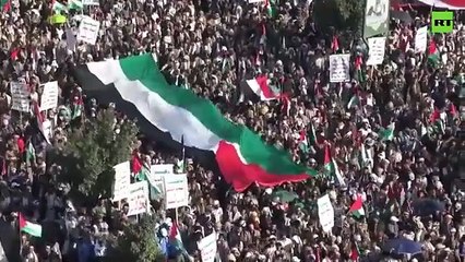 Yemen'de milyonluk Filistin gösterisi